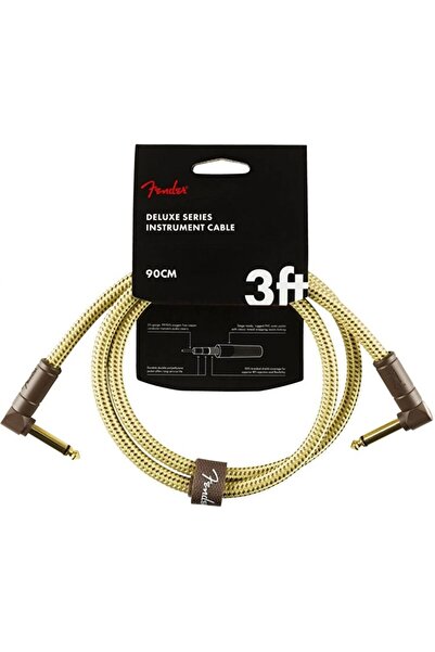 FENDER كابل جيتار فاخر بطول 90 سم. كابل آلات موسيقية من التويد
