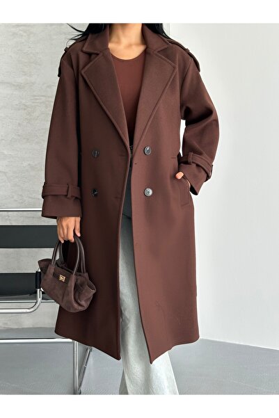 candybia Laura Gürtel-Mantel für Damen, neue Saison, gefüttert, Premium-Quali...