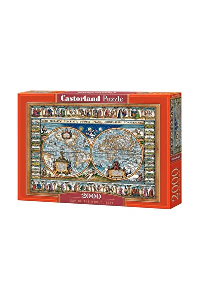 Castorland Пъзел 2000 части Карта на света от 1639 г. 200733