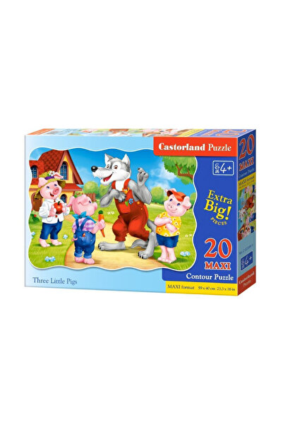 Castorland Пъзел 20 части MAXI Трите малки прасенца 2399