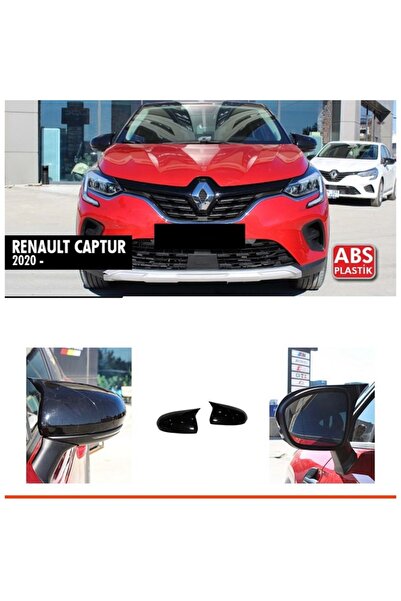 Genel Markalar Renault Captur Yarasa Ayna Kapağı Batman 2020 Üzeri Parlak Siy...