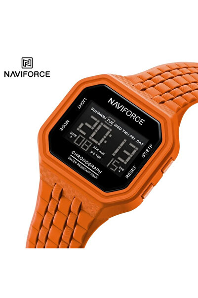 Naviforce 7116 Orange Men's Watch – Military Design, Multiple Functions, Alarm, 3ATM Water Resistant