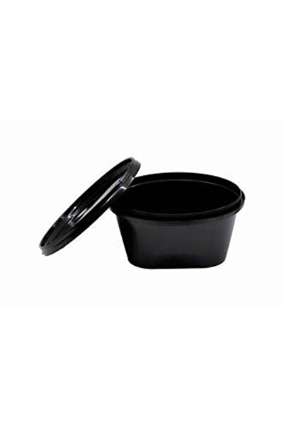 Sofipex Black sealable bowl with lid, 500 CC, 50 pcs/set, 9 sets/box