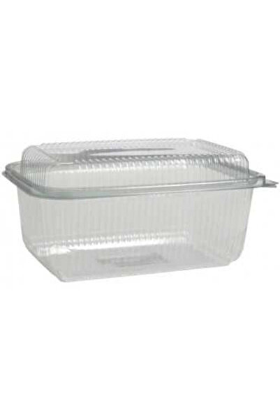 Sofipex Recipiente PET cu capac înalt atașat, transparente, 1000 cc, 100 buc/set , - 2 set