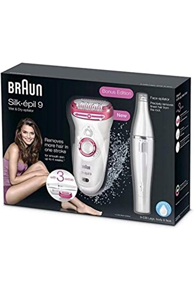 Braun Silk-epil 9 Wet & Dry Facial Epilator