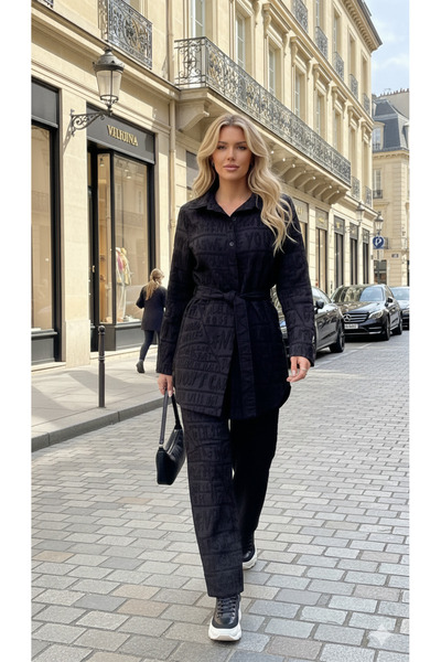 miaruj Text Patterned Shirt