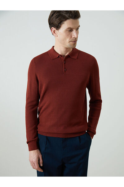 LC Waikiki Peak New Season Polo Neck Long Sleeve Men's Knitwear Sweater