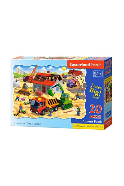 Castorland Puzzle 20 de piese MAXI Casă în construcție 2412