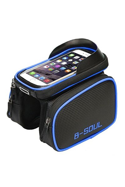 OEM Borsetă de bicicletă cu suport pentru telefon, buzunare laterale și ecran...