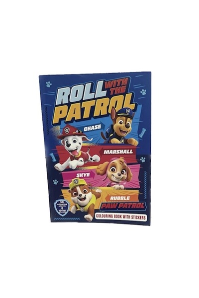 YUPY A4 coloring book for children, with Paw Patrol stickers, 30 pages, in va...