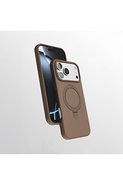 UnDePlus Apple iPhone 17 Pro Max Kılıf M-safe Şarj Özellikli Standlı Silikon ...