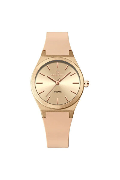Naviforce Ceas de damă 5056 Gold - afișaj analogic, la modă, casual, rezistent la apă 3ATM
