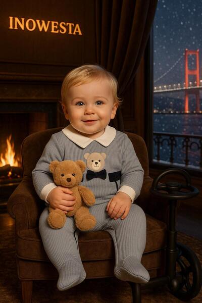 inowesta Erkek Çocuk Üst Kalite Pamuklu Tulum