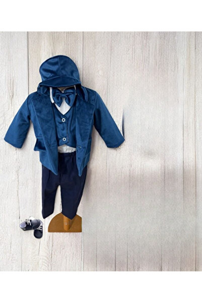 Botez Costum baietel Vlad – bluemarin (catifea)
