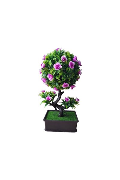 OEM Bonsai artificial cu flori roz 28 cm