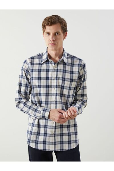 LC Waikiki LCWAIKIKI Classic Regular Fit Long Sleeve Plaid Men's Shirt