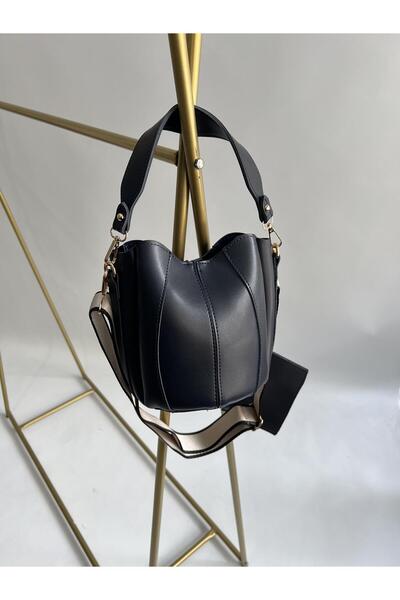 Mia Collection Geantă de mână și de umăr pentru femei Robert Model, bleumarin