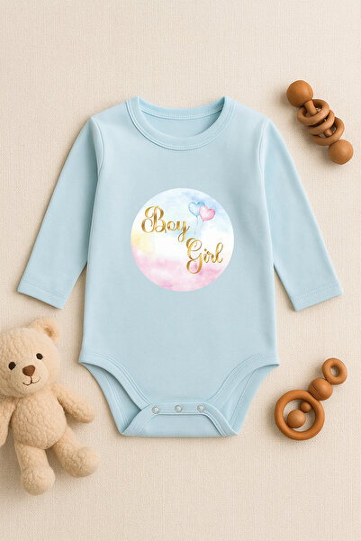 SVART WEAR Cute Baby Bodysuit with Printed Text and Snap Fasteners