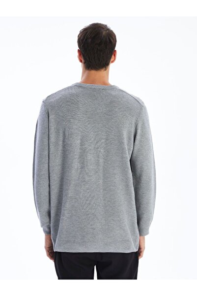 LC Waikiki LCW Vision Велосипедна комір картата чоловіча трикотажна кофта