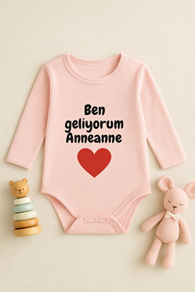 SVART WEAR Cute Baby Bodysuit with Printed Text and Snap Fasteners