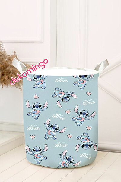 dekomingo SU YEŞİLİ STİTCH OYUNCAK SEPETİ