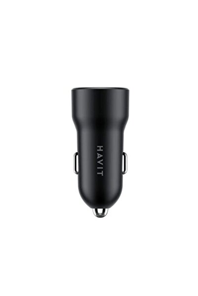 Uno Car Charger, Type-C & USB, 20W, E38 Silicone, Havit HV CC613, Black
