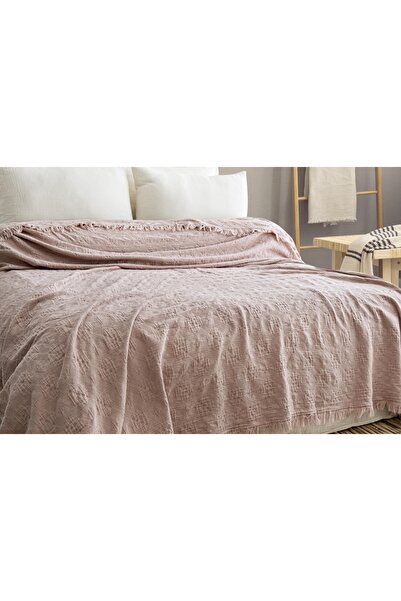 MEET MAYA NATURAL 4 Katlı Müslin %100 Pamuklu Yatak Örtüsü 160x220 cm – Yumuşak, Nefes Alan, Şık Tasarım