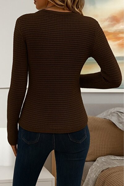 JANES Women's Long Sleeve Crew Neck Knitwear Sweater