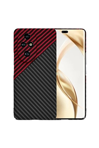 Techsuit Carbonite FiberShell Phone Case for Honor 200 Pro - Red Vortex
