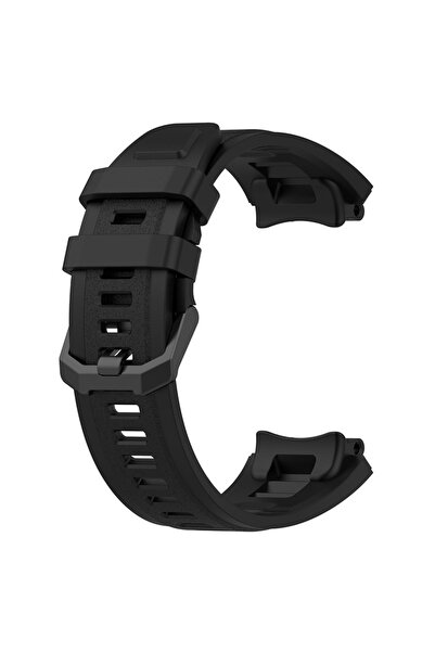 Juls Curea de ceas Techsuit W067 pentru Amazfit T-Rex 2 / R55 – Albastru ocean / Negru (Silicon/Poliuretan)