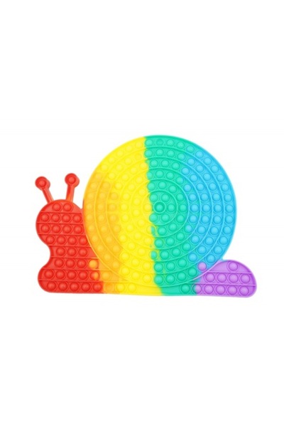Juls Jucărie stres din silicon - Pop It Now and Flip It, Melc, Multicolor, Mo...