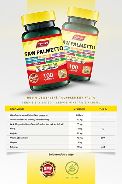 Vitapol Saw Palmetto 100 Kapsül Takviyesi
