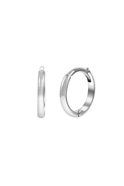 8mm Çaplı Minik Halka Küpe-31153-W-8MM