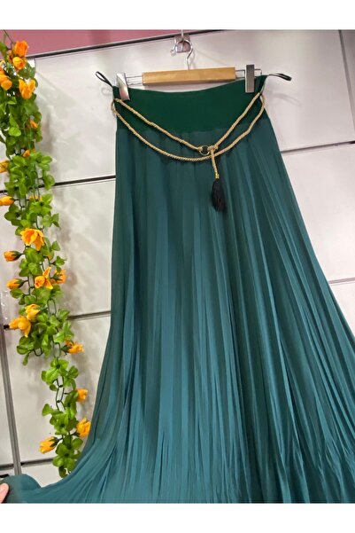 edu collection Chiffon Bono Bell Skirt with Lining