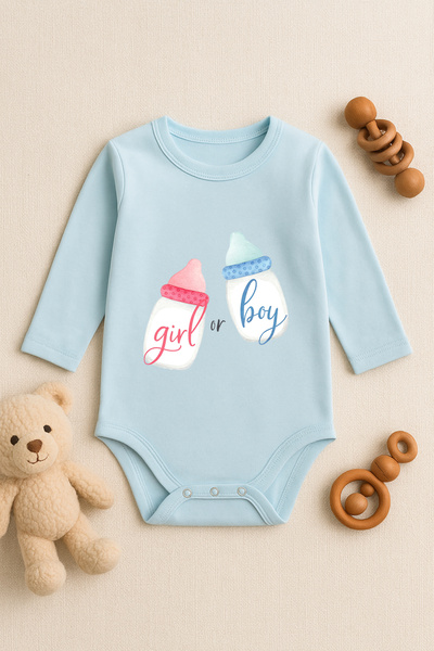 SVART WEAR Cute Baby Bodysuit with Printed Text and Snap Fasteners