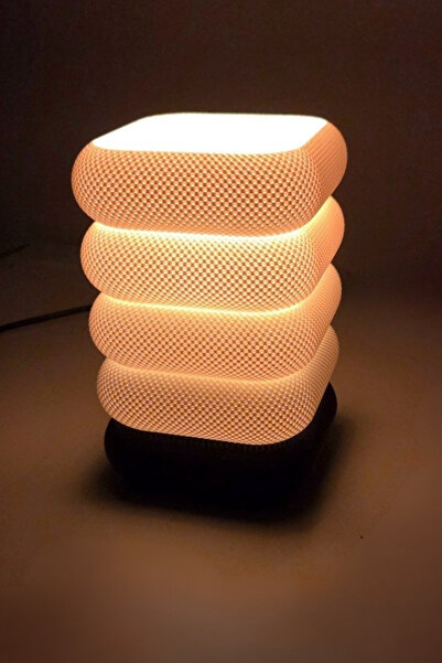 Uzay Home Design Pamukkale Traverten Işıltısı – Dekoratif Masa Lambası | UHD