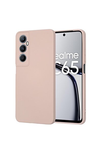 Techsuit Husă de telefon pentru Realme C65 — SoftFlex Canvas (Nisip roz)