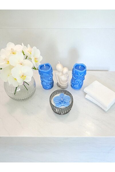 magnocandles Στρείδια, ορχιδέες, αγαπημένο σετ κεριών 4 τεμαχίων με άρωμα βαν...