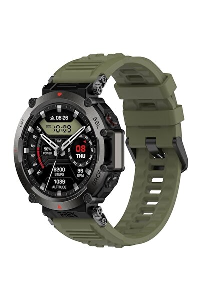 Juls Techsuit Watchband W067 for Amazfit T-Rex Ultra / R45 - Dark Green (Polyurethane)