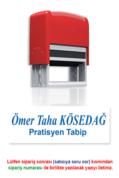 Baskı Life Ünvan Kaşesi (öğretmen, Hemşire, Isim Kaşesi) Mavi Mürekkepli