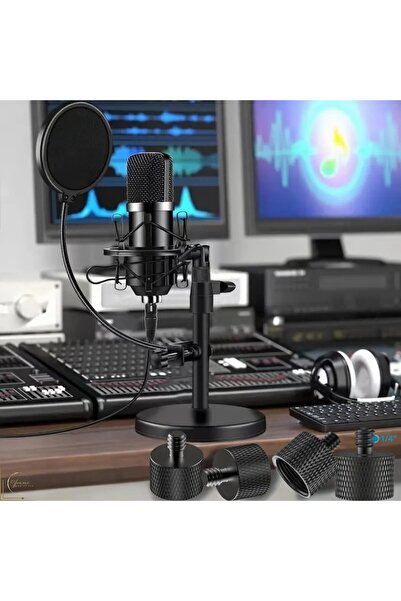 CR glamour AND STYLE CR|GAS® Aluminum Microphone Mount Adapter, 5/8" Female to 1/4" Male Thread, Black