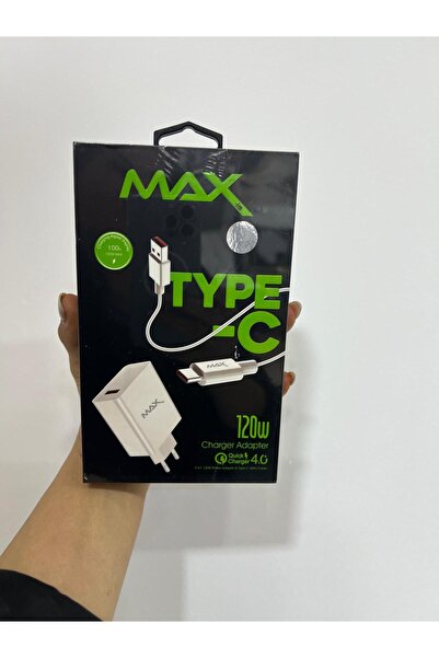inteknoloji 120W Turbo Ultra Hızlı Akım Korumalı Şarj Aleti USB- Type-C Kablo...