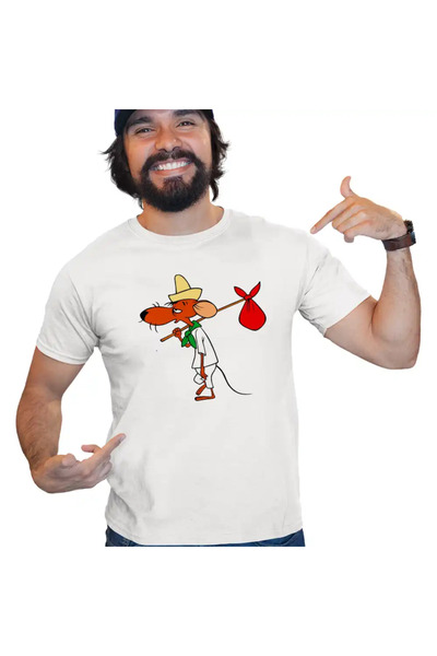 OEM Мъжка тениска Slowpoke Rodriguez Speedy Gonzales Looney