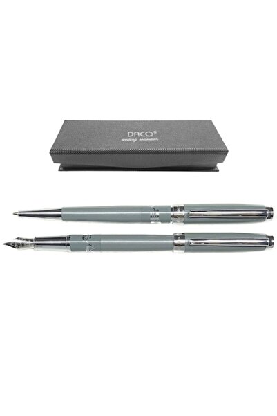 Daco Set stilou și stilou Dacian Wolf gri