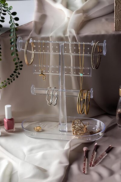 Mi-ÇA HOME Accessory Jewelry Organizer Organizer |   Modern and Stylish Jewelry Stand 3 Tier Necklace Earring Jewelry Organizer