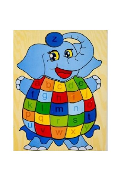ALİBEİBEİ Puzzle din lemn Elefant 26 piese