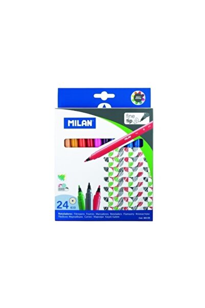 Milan 12 fine-tip markers
