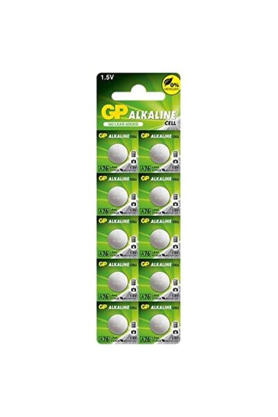 GP Batteries Baterii alcaline tip buton GP A76 (AG13), 10 buc.