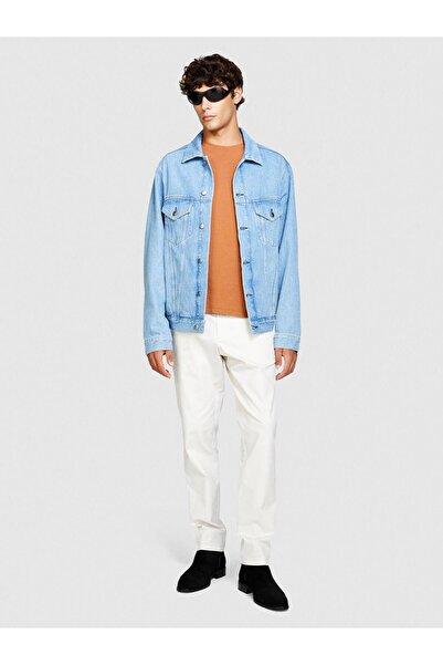 Sisley Ανδρικό παντελόνι Chino με vintage εφέ Slim Fit 323A4DM6SF02Y-SIS14J