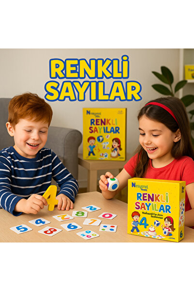NASYONEL TOYS Renkli Sayılar ( Aile Kutu Oyunu - Matematik - Toplama - Çarpma...